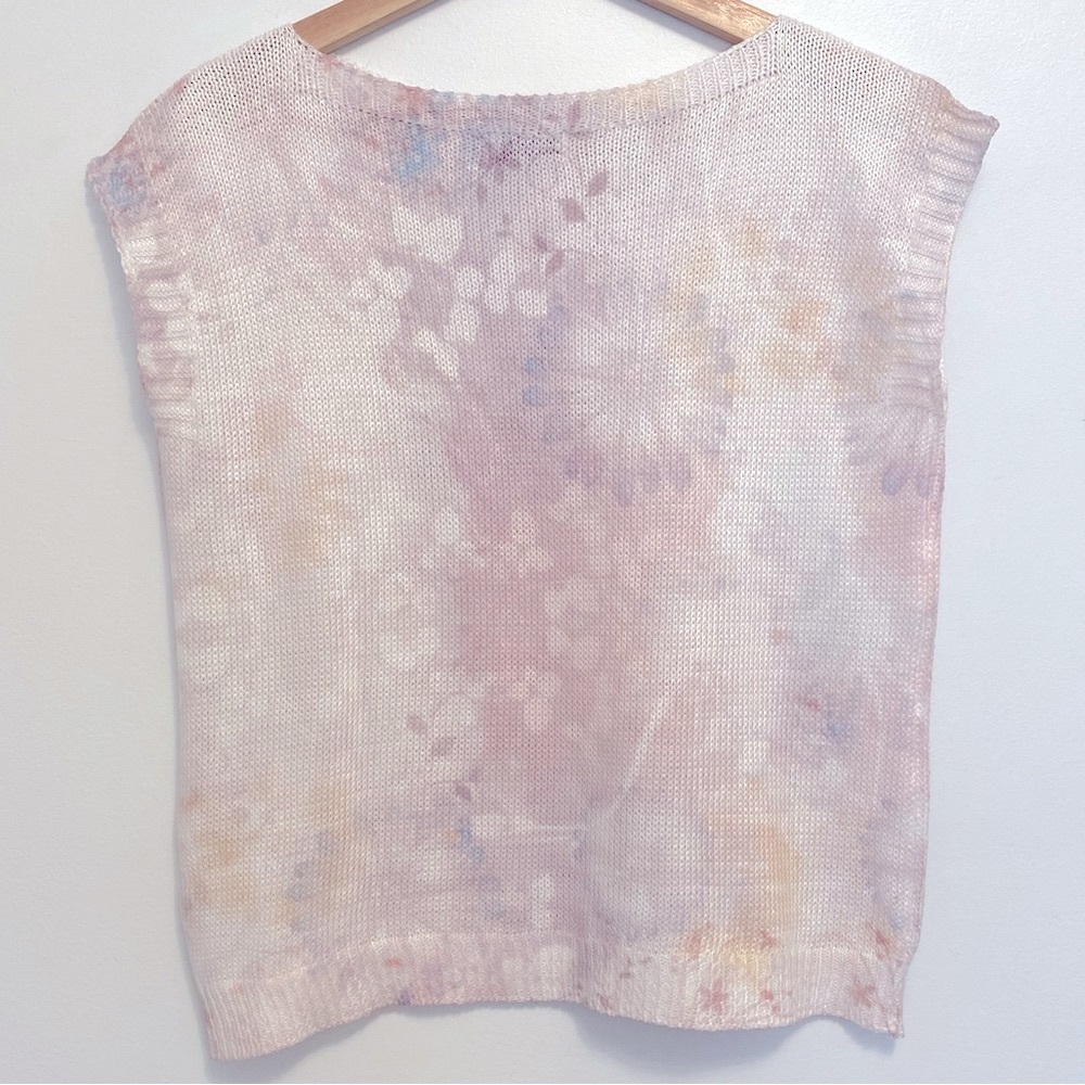Italian sweater top with flower print